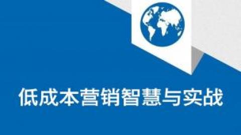 低成本营销智慧与实战